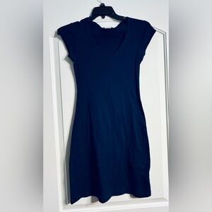 Hennes Women's Navy Blue‎ Cotton Dress